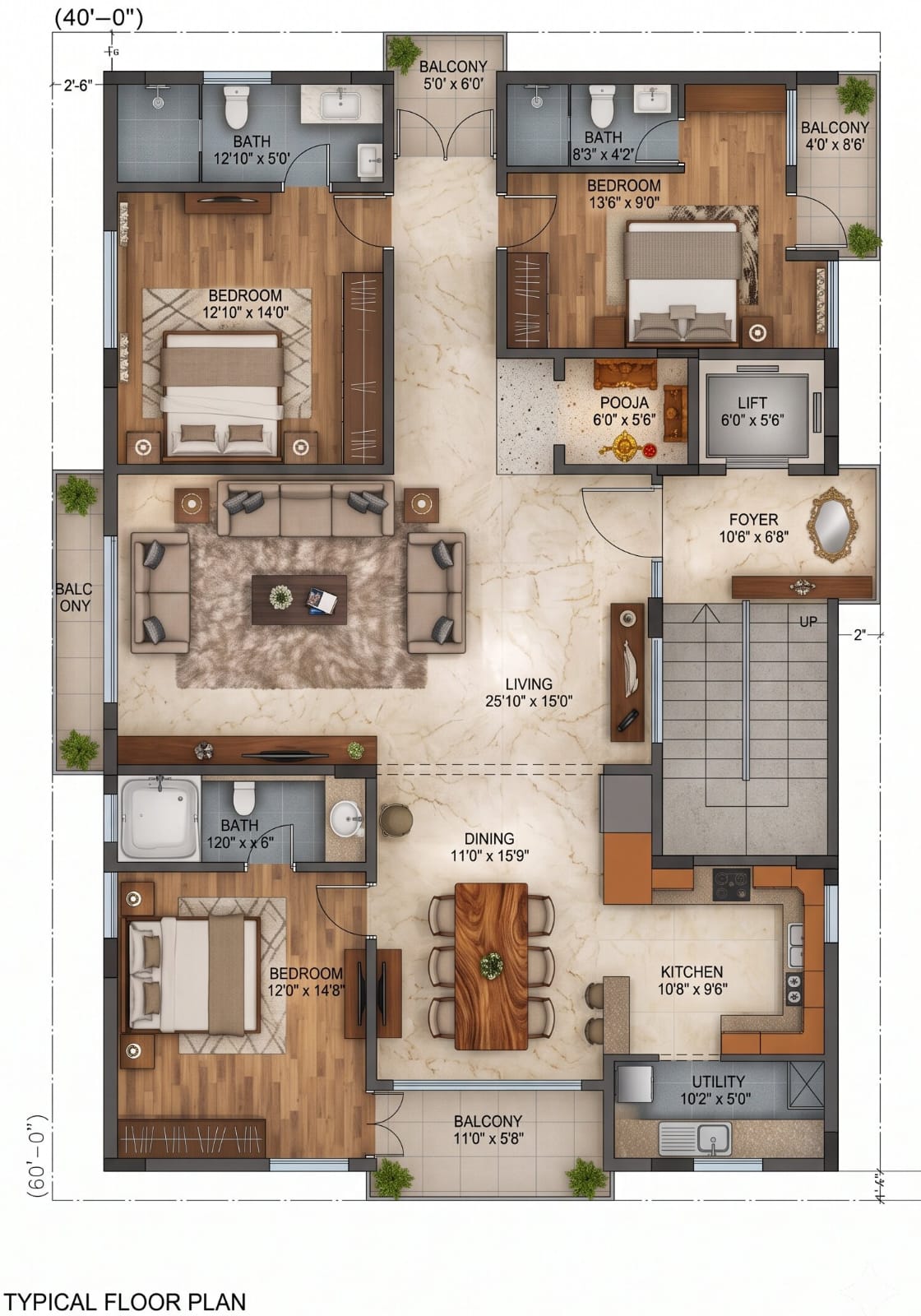 Typical floor plan